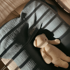 FLAT SHEET CRIB | MISTY BLUE