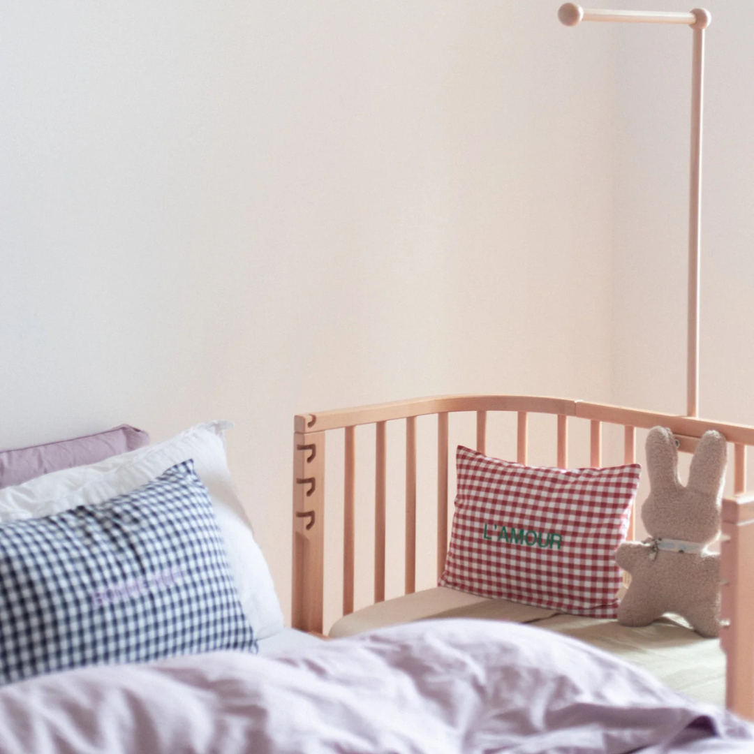 Flat sheet crib morning moss