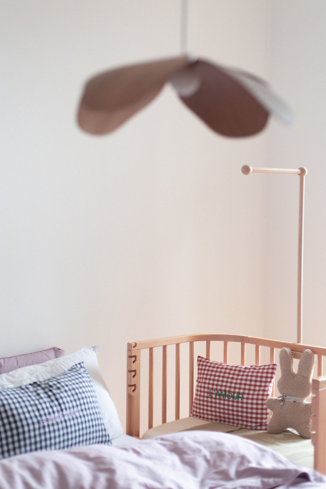 Flat sheet crib morning moss