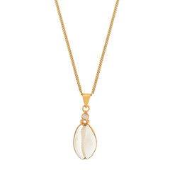 Muschelanhänger mit Goldkette