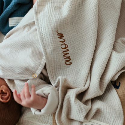 Huge towel bonjour beige 