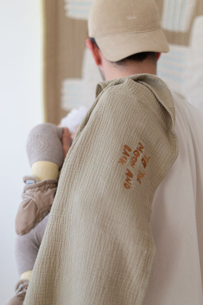 Huge towel morning moss 