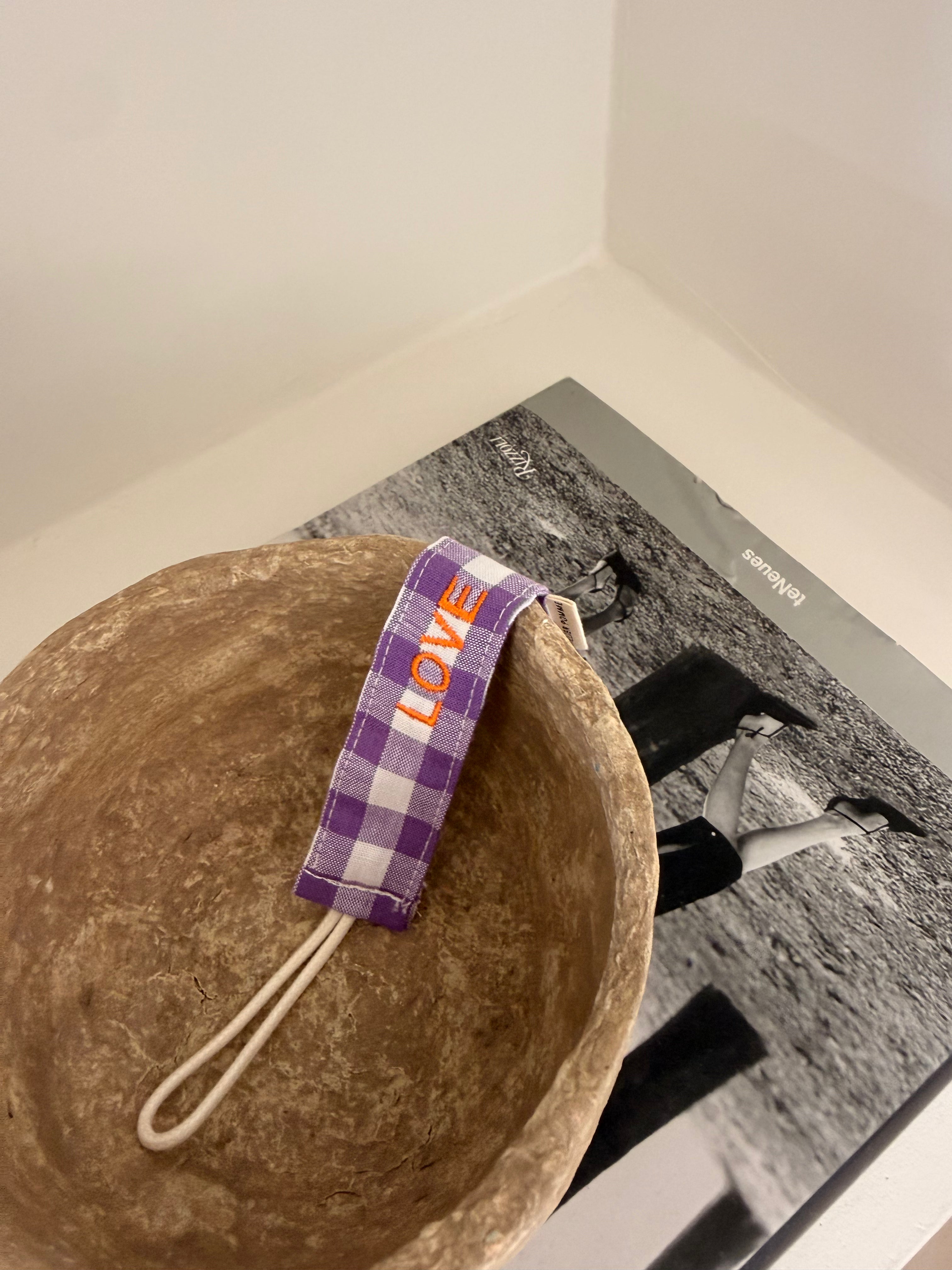 SAMPLE SALE | PACIFIER CHECKED PURPLE