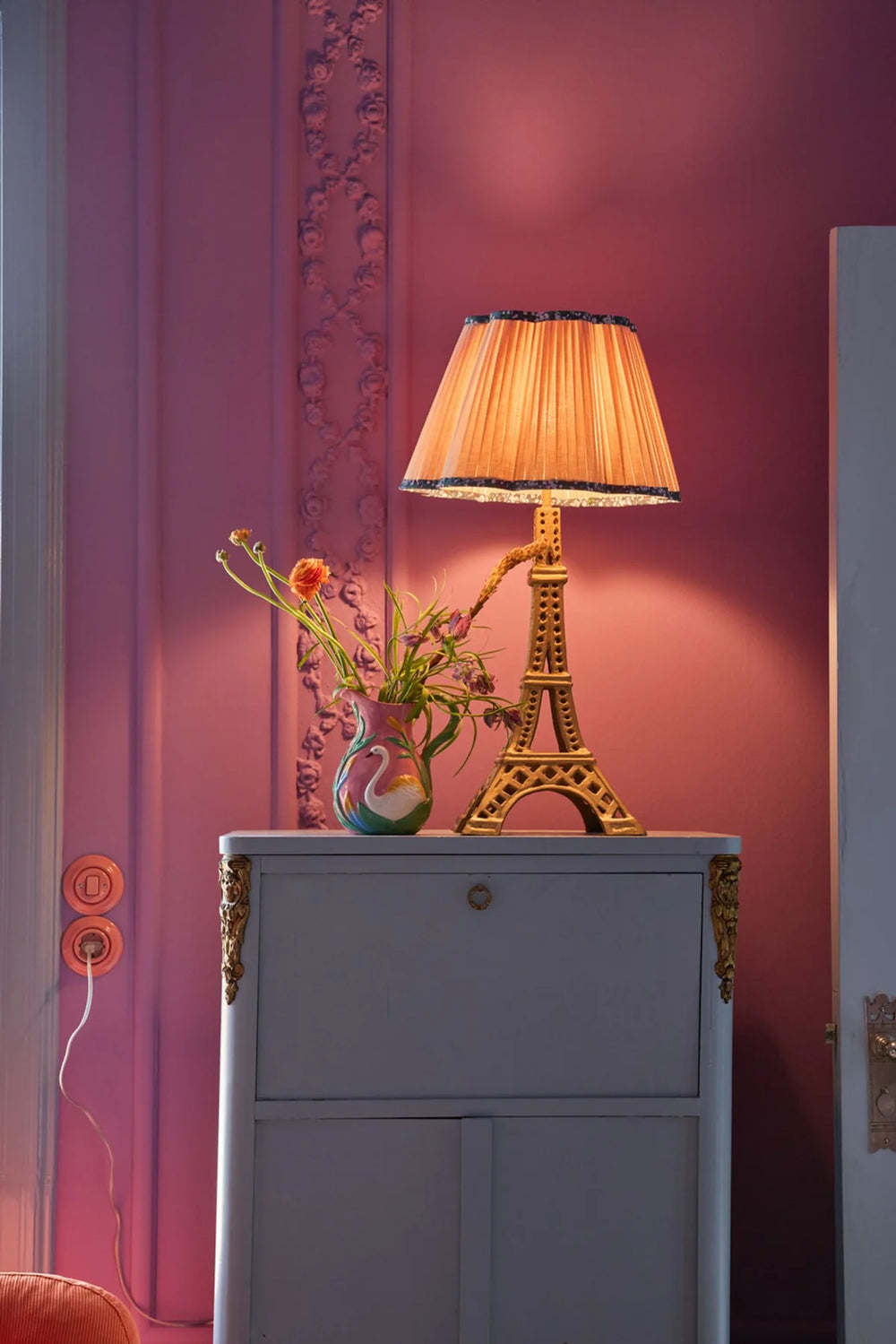 Oh La La Paris Gold Lamp
