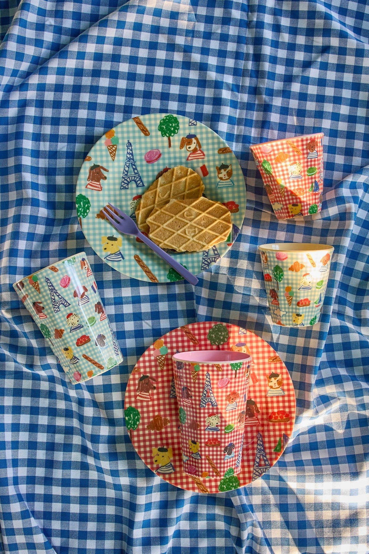 Petit Paris Kids Plate | Dreamy Blue