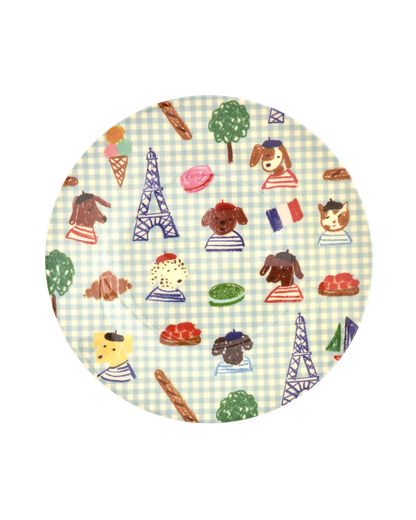 Petit Paris Kids Plate | Dreamy Blue