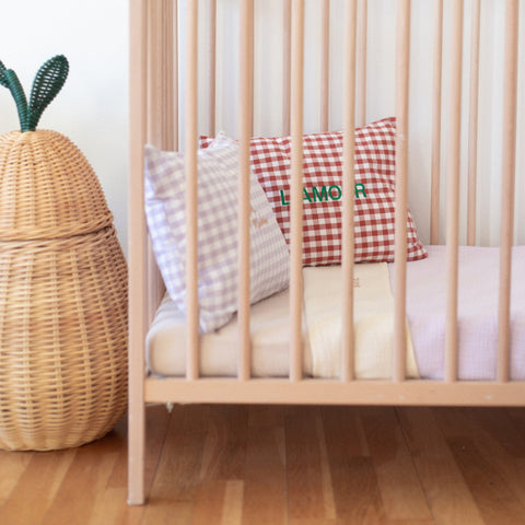 MUSLIN BED SET LUCKY LILA | COT