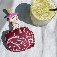 PACIFIER CLOTH  POMME | BANDANA BURGUNDY