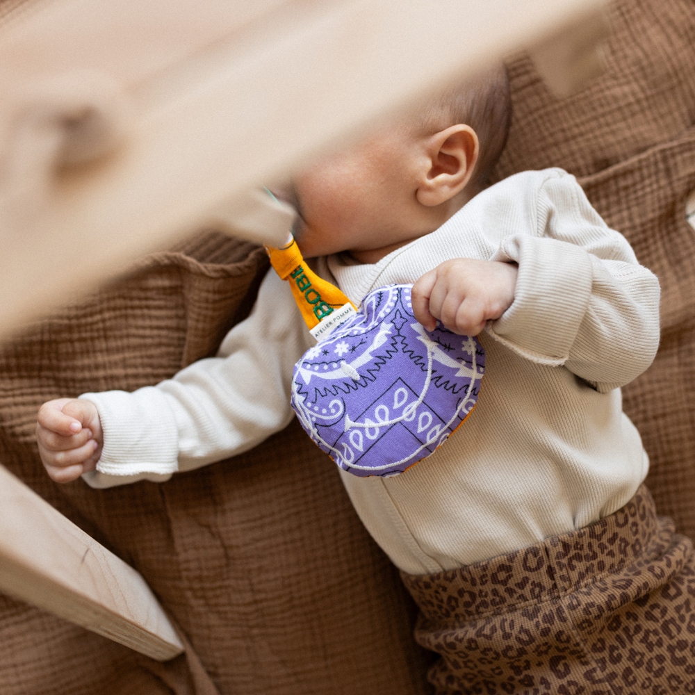 SPEENDOEKJE POMME | BANDANA LUCKY LILA