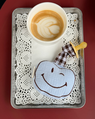 PACIFIER CLOTH POMME | DREAMY BLUE