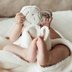 PACIFIER CLOTH POMME | TEDDY SNOWY