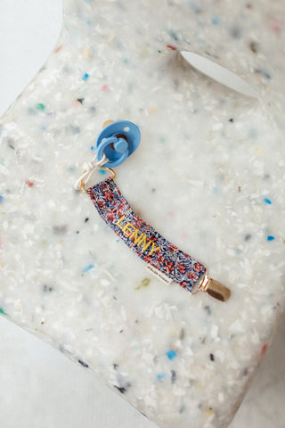 PACIFIER CORD | NO RAIN, NO FLOWERS BLUE