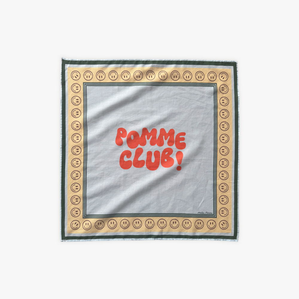 POMME CLUB SMILIN' SCARF | DREAMY BLUE