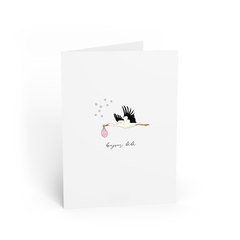 WENSKAART | BONJOUR BÉBÉ - GIRL