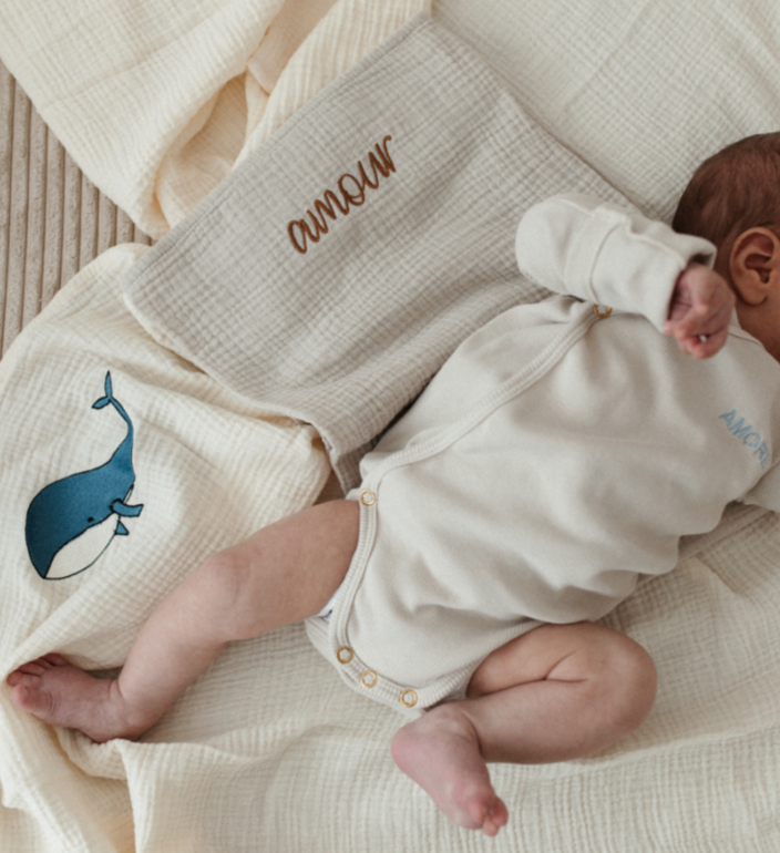 Romper bonjour beige