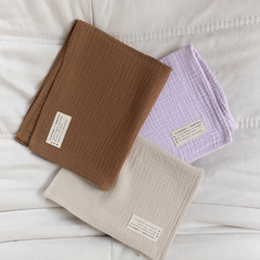 SET VAN 3 PETIT HYDROFIELE DOEKEN | LI-LA-LOVE LILAC