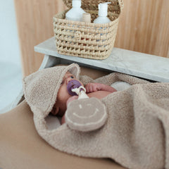 TEDDY HOODED BLANKET | BONJOUR BEIGE
