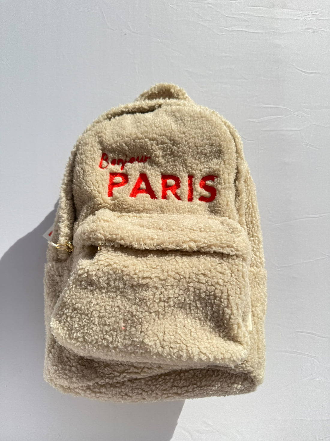 SAMPLE SALE |Teddy Backpack Bonjour Paris