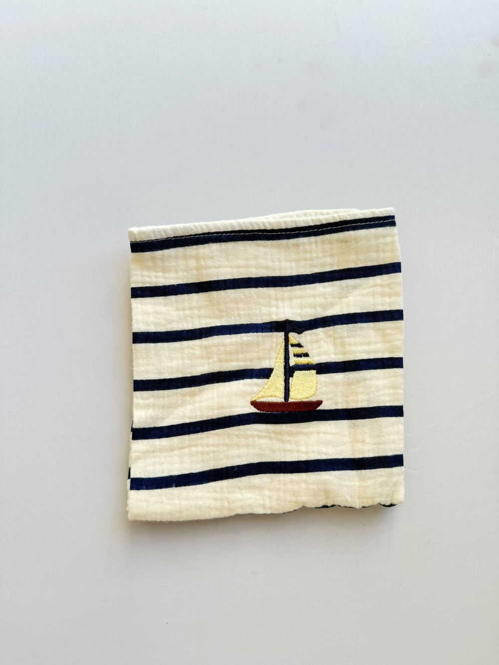SAMPLE SALE |Petit Towel Breton Stripe Boat