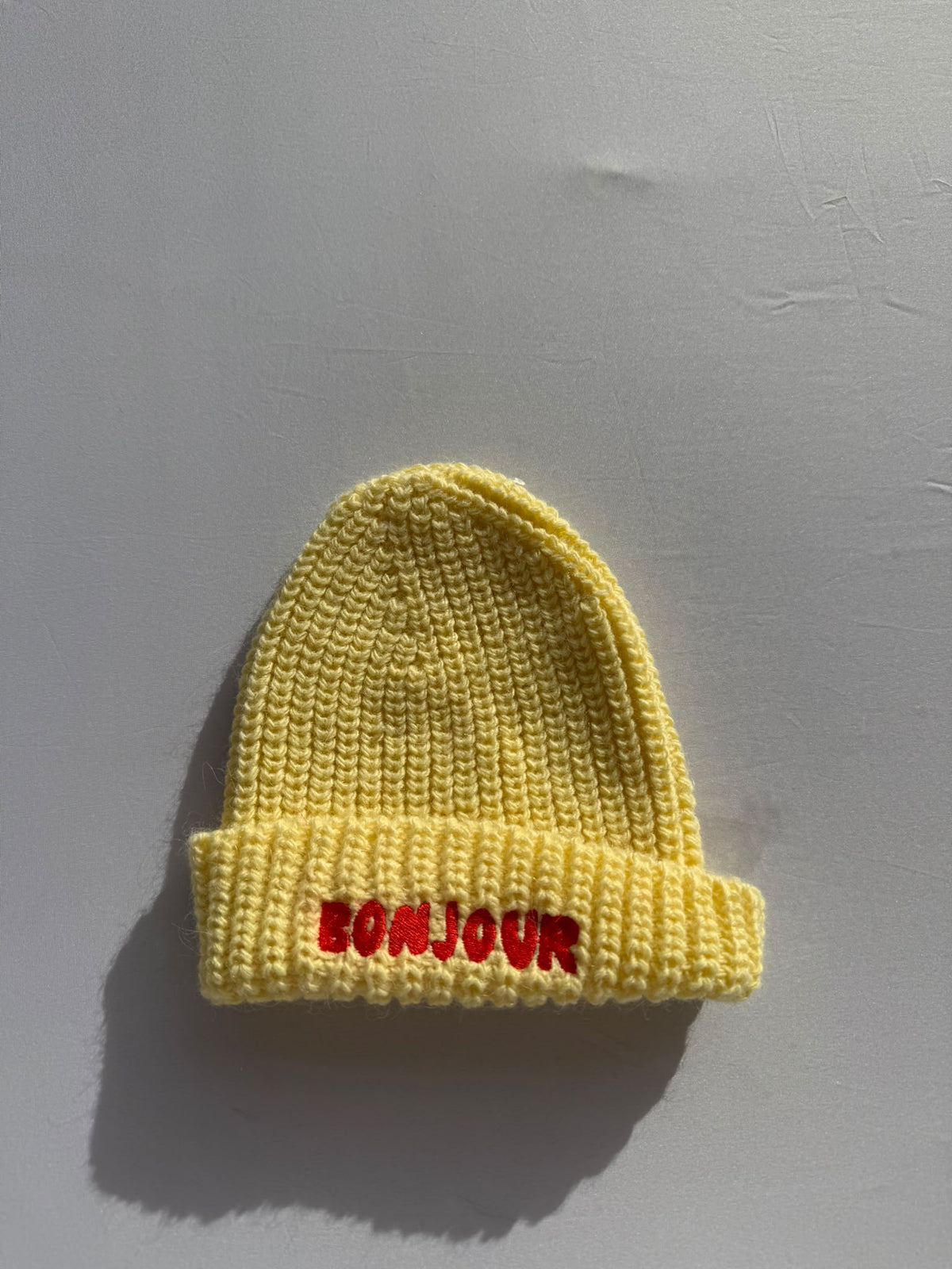 SAMPLE SALE |Beanie Butter Yellow Bonjour 0-6 months