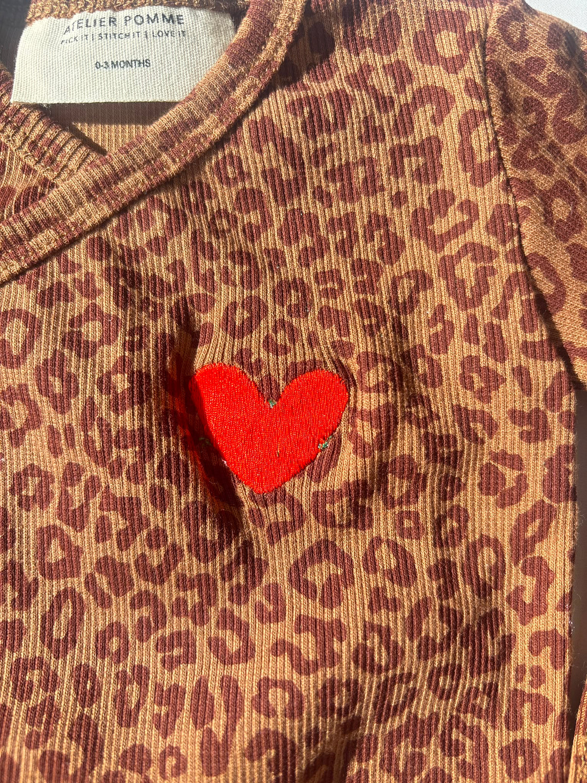 SAMPLE SALE | Leopard Rap Romper 0-3 Months