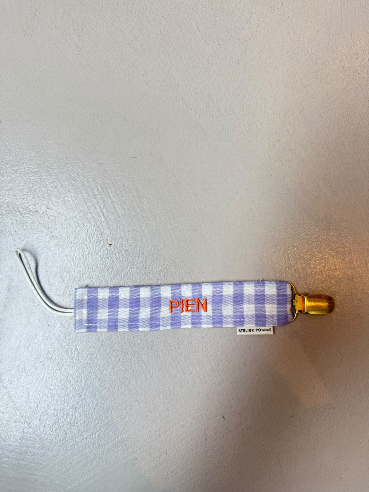 SAMPLE SALE | Pacifier Cord Checked Lucky Lila Pien