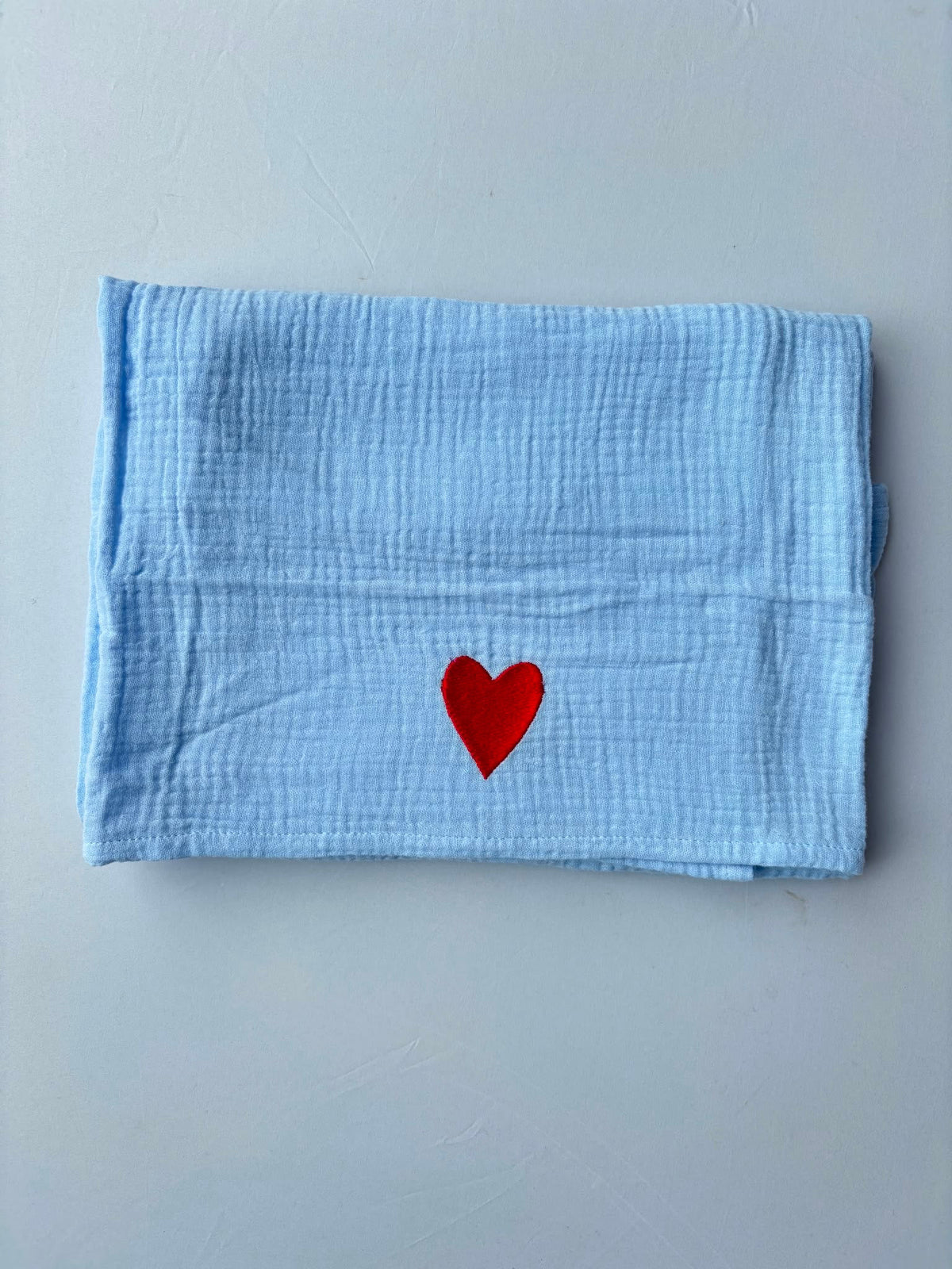 SAMPLE SALE |Huge Towel Dreamy Blue Heart