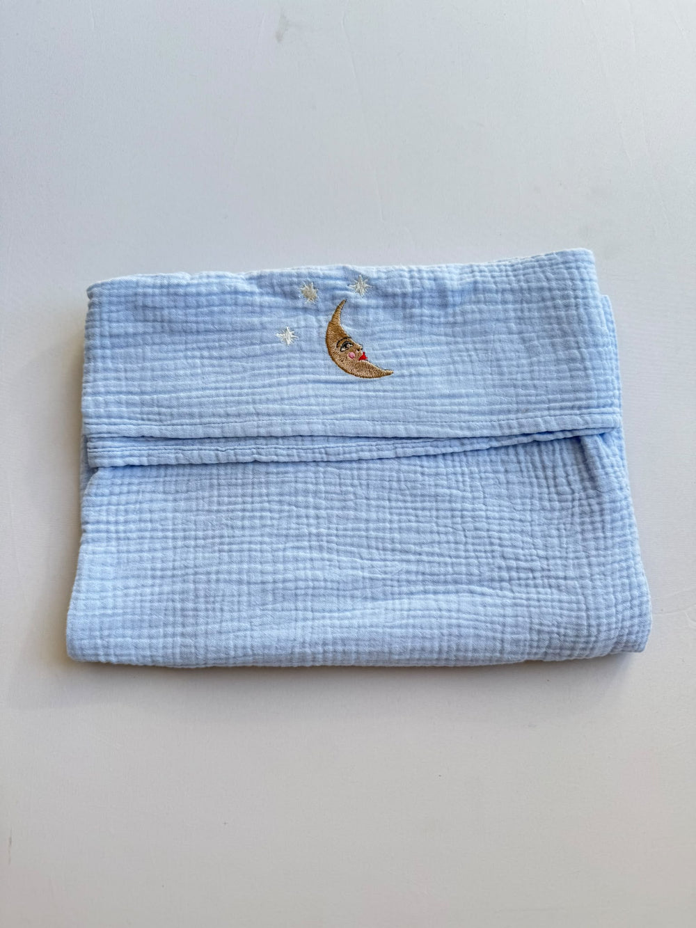 SAMPLE SALE |Flat Sheet Crib Dreamy Blue