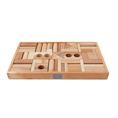 WOODEN BLOCKS IN TRAY | 54 PCS