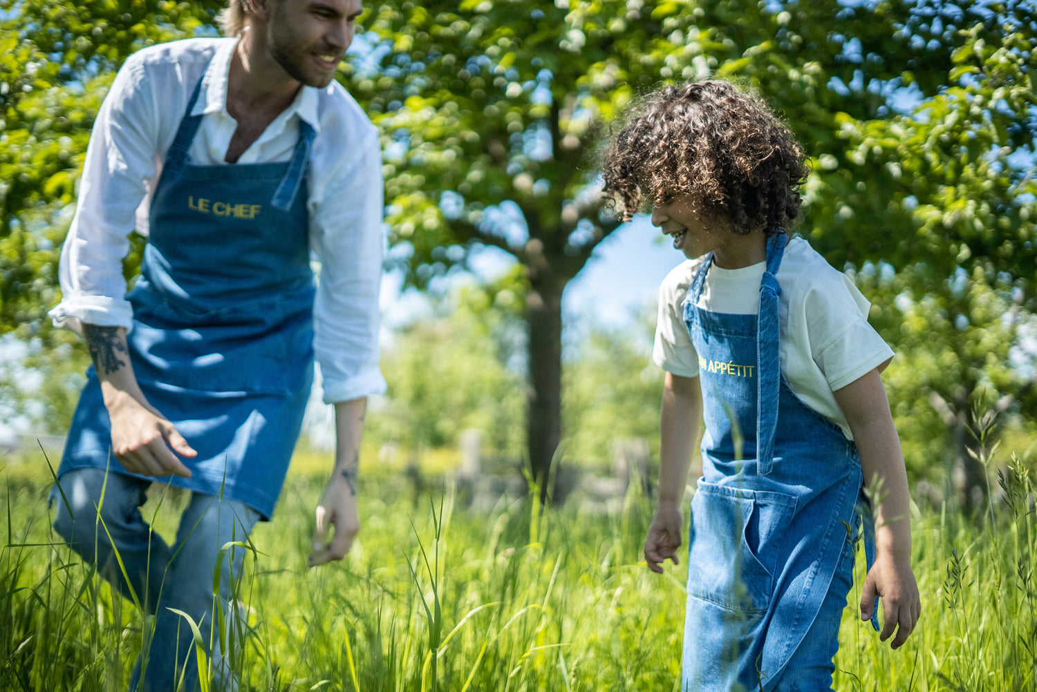 APRON PETIT CHEF | DENIM
