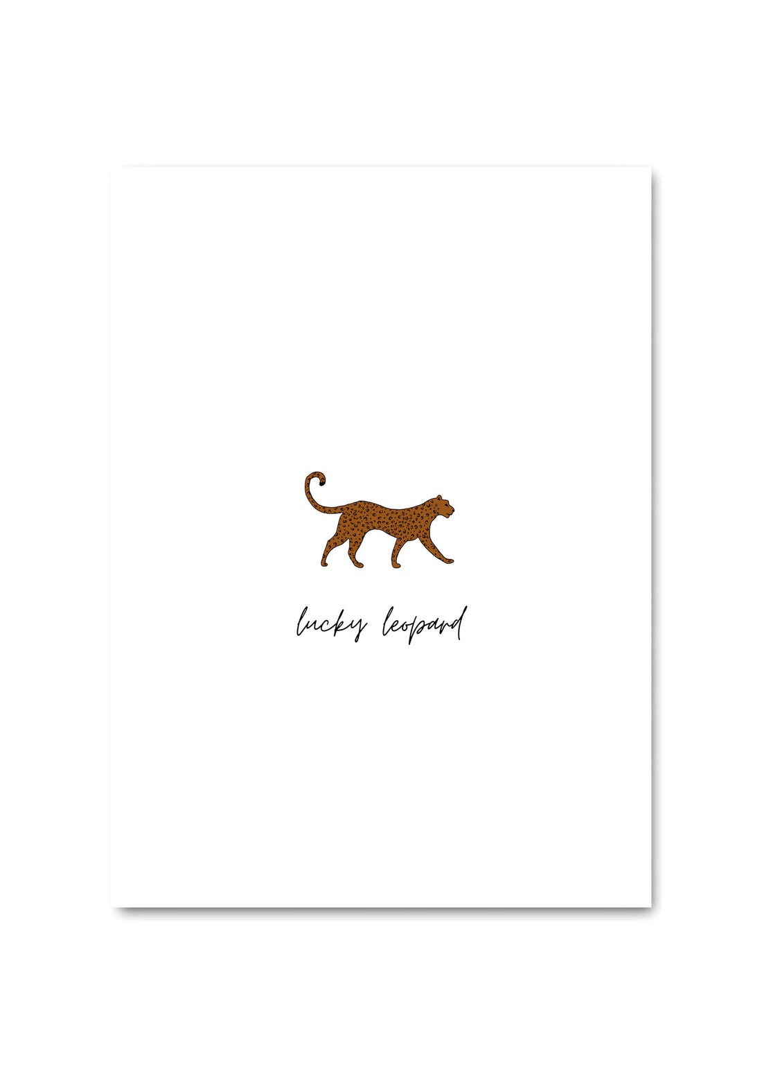 SALE - WENSKAART | LUCKY LEOPARD