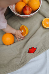 MUSLIN BLANKETCRIB |  MORNING MOSS