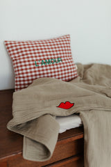 MUSLIN BLANKET MORNING MOSS | COT