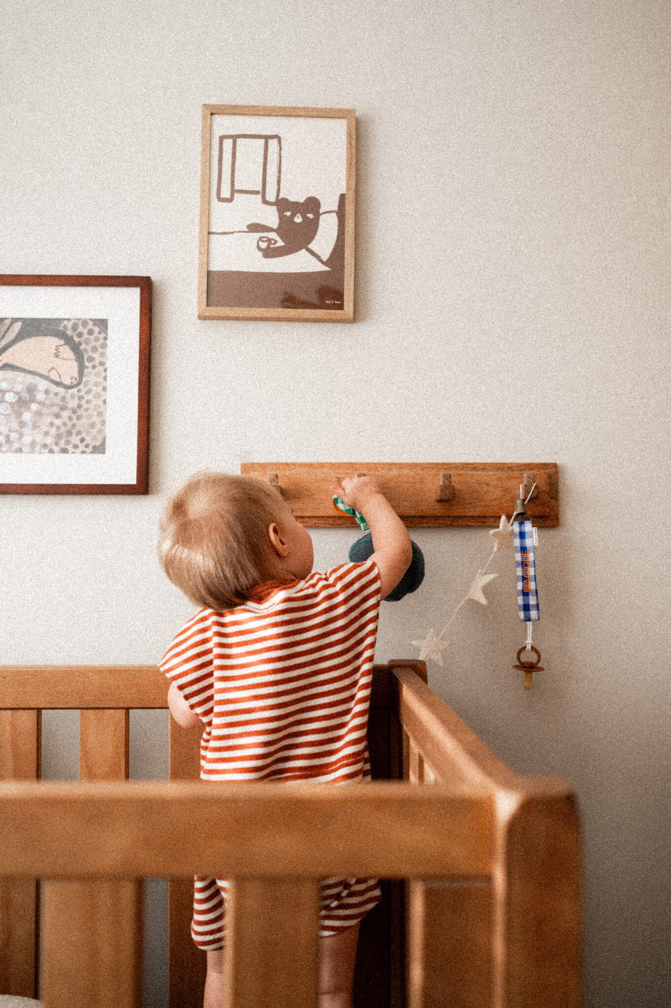 PACIFIER CORD  CHECKED IN | BOOGIE BLUE