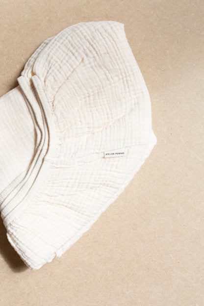 FITTED SHEET CRIB | COSY WHITE