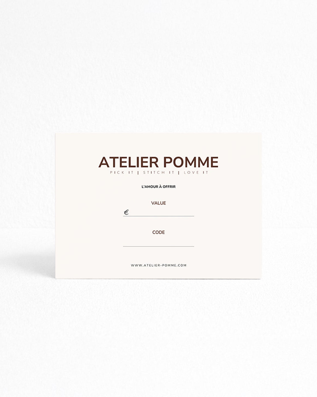 PHYSICAL GIFT CARD | AMOUR MISTY BLUE