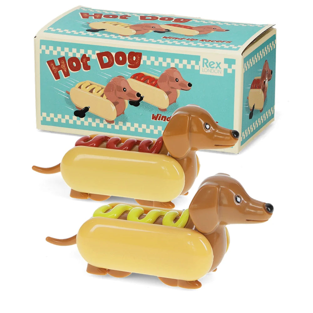 Wind-up racers | Hot Dogs (set of 2)