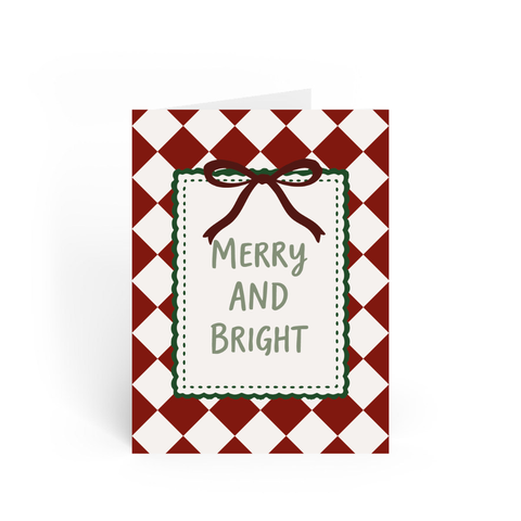 POST CARD | GINGHAM MERRY & BRIGHT