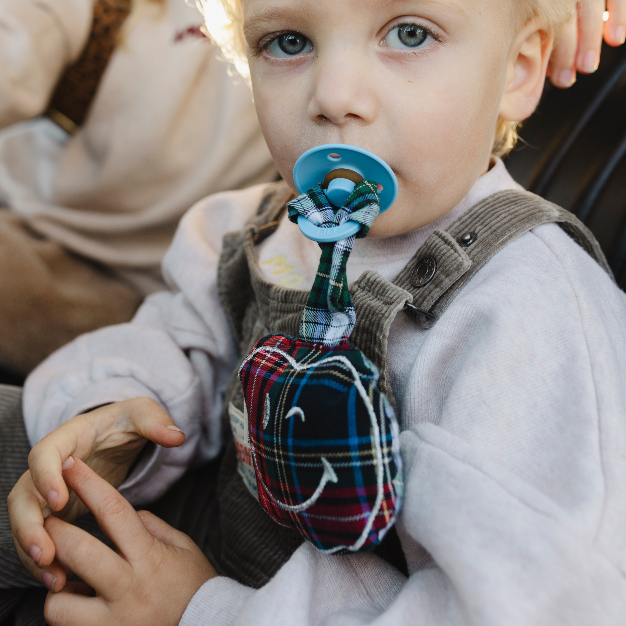 PACIFIER CORD | PETIT TARTAN BLEU