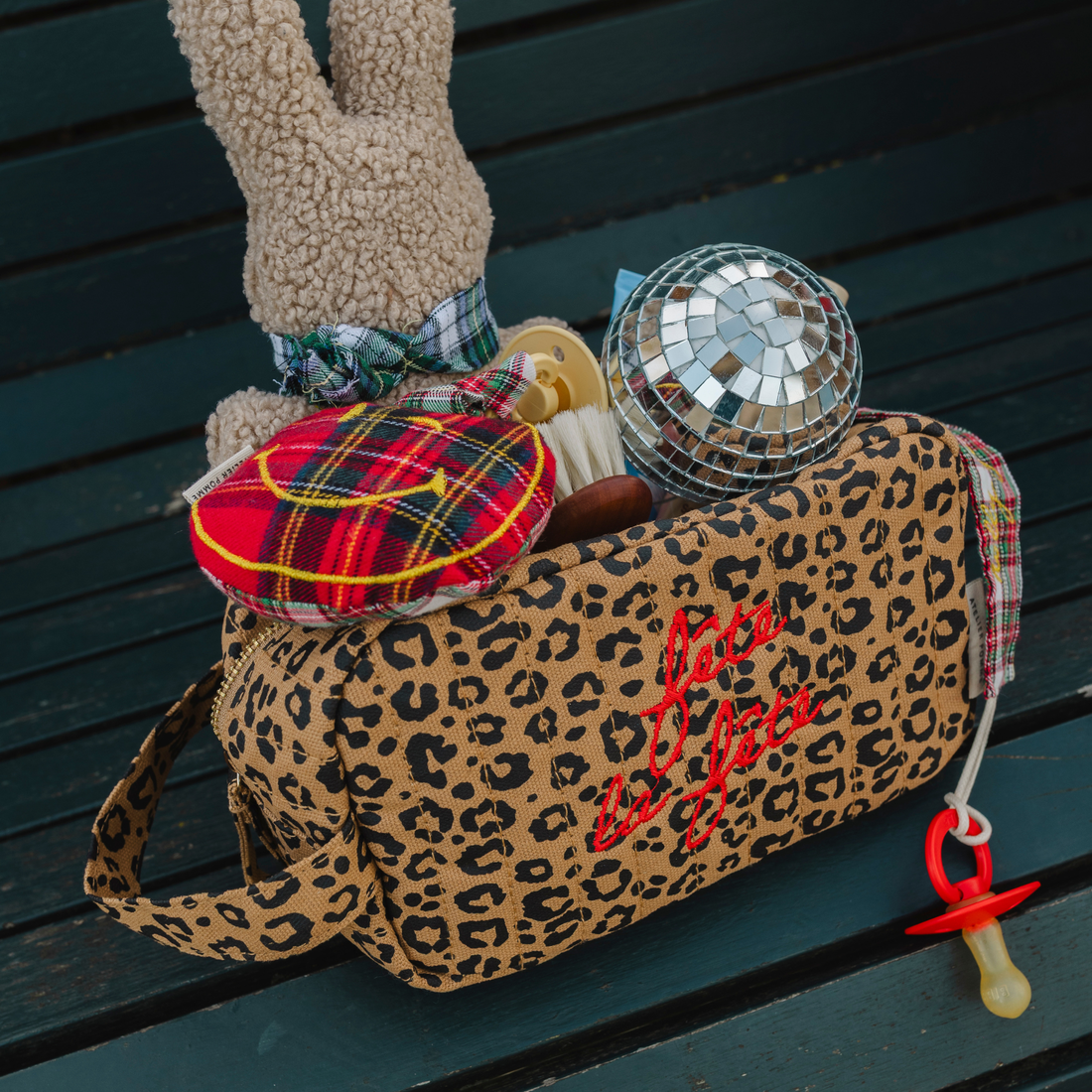 PACIFIER CORD | PETIT TARTAN ROUGE