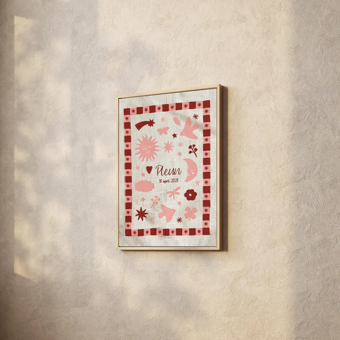 SAMPLE SALE | Birth Poster | Pinky Promise (Oops too small)