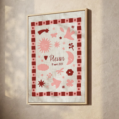 GEBOORTEPOSTER | PINKY PROMISE