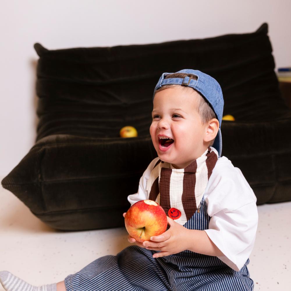 Tiny bib | The brown stripe